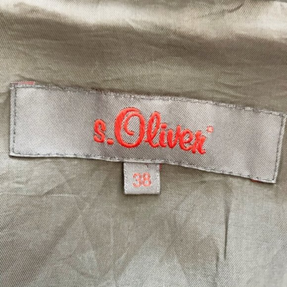 S.Oliver Jacket Olive Green Detachable Hood - Size US8 - Picture 5 of 13